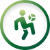 ícone pessoa jogando futebol
